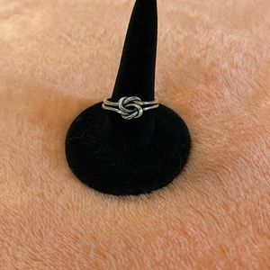 Sterling Silver Love Knot Ring